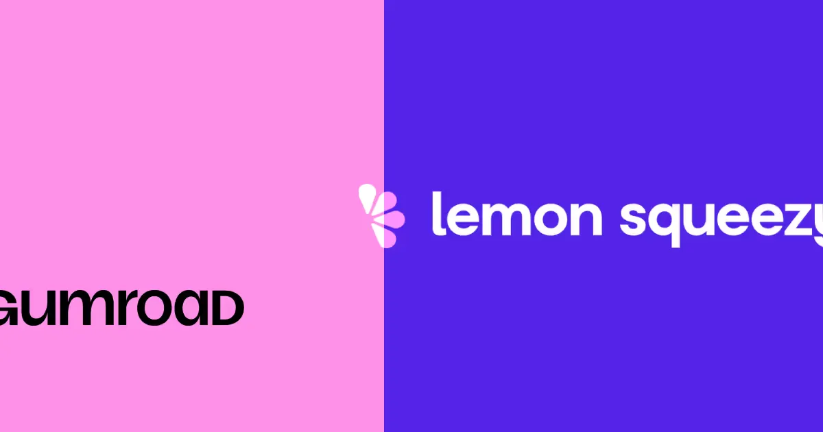 Gumroad and Lemon Squeezy logos side by side