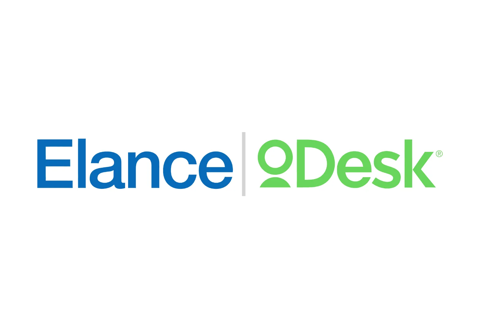 The Elance and oDesk logos, Upwork's predecessor brands