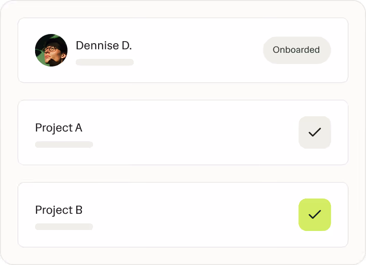 Business projects and contractor assignments in Ruul