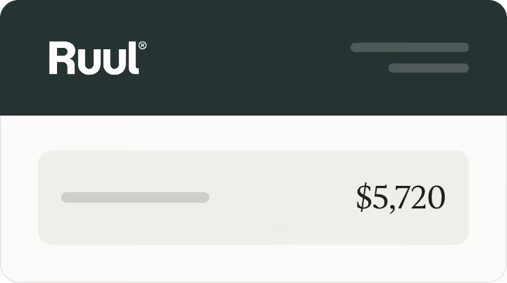 Ruul invoice preview card