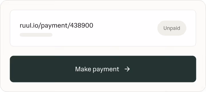 Invoice checkout and share flow